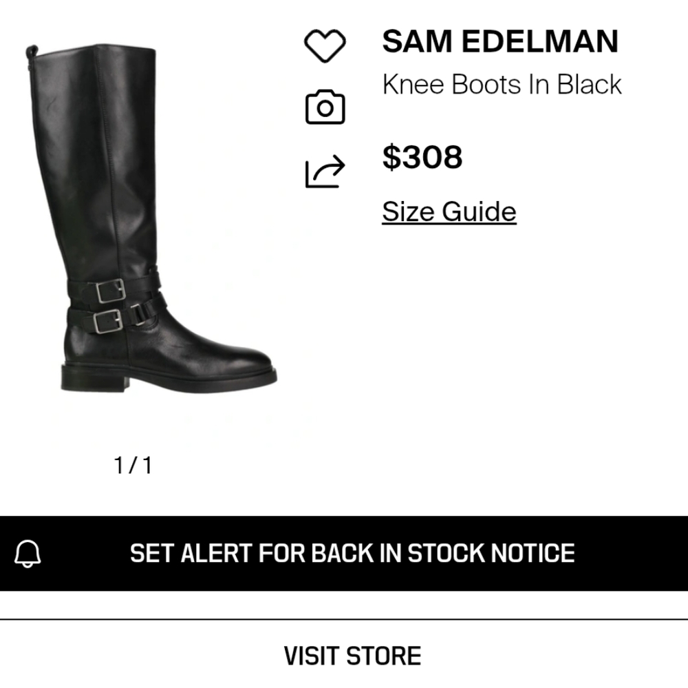 Sam Edelman Leather Knee Boot ♣️Size 7.5